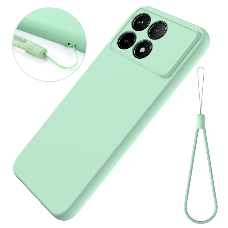 For Xiaomi Poco F6 Pro Solid Color Liquid Silicone Dropproof Full Coverage Phone Case