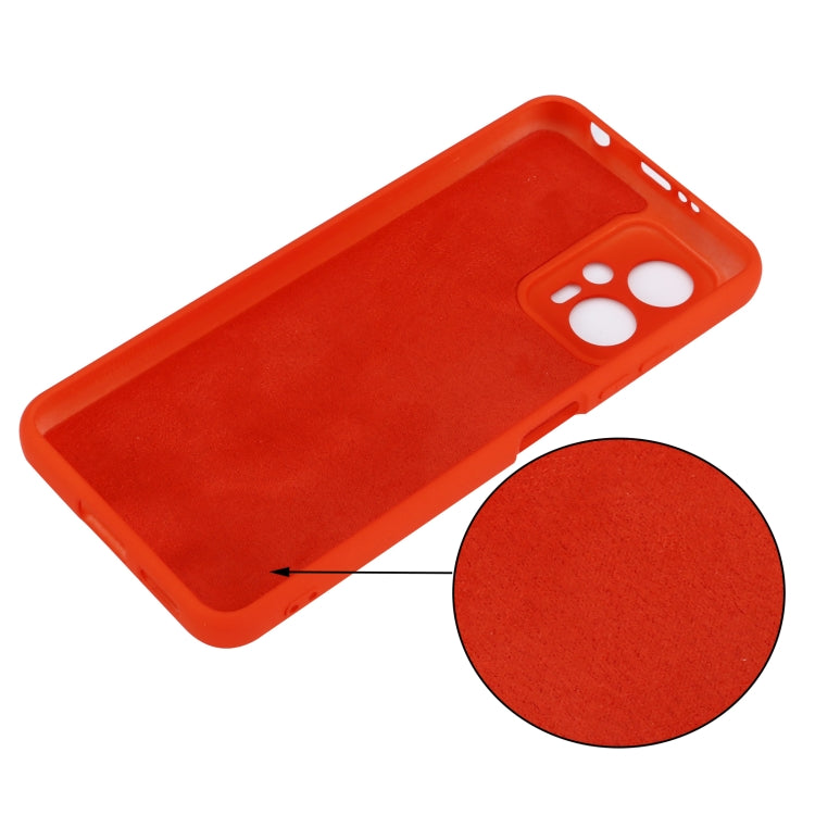 For Xiaomi Redmi Note 12T Pro / 11T Pro+ Solid Color Liquid Silicone Dropproof Full Coverage Phone Case