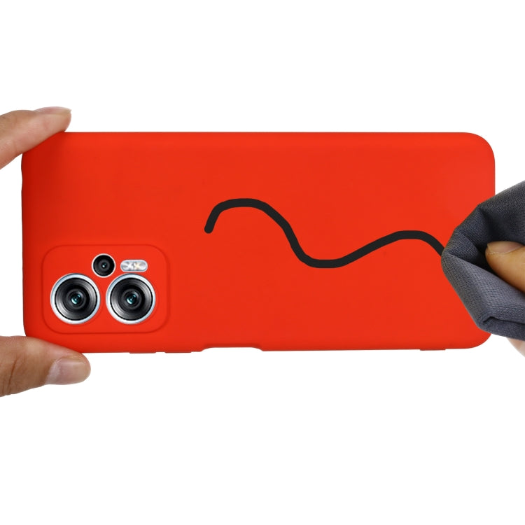 For Xiaomi Redmi Note 12T Pro / 11T Pro+ Solid Color Liquid Silicone Dropproof Full Coverage Phone Case