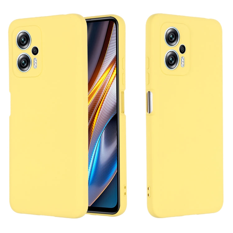 For Xiaomi Redmi Note 12T Pro / 11T Pro+ Solid Color Liquid Silicone Dropproof Full Coverage Phone Case