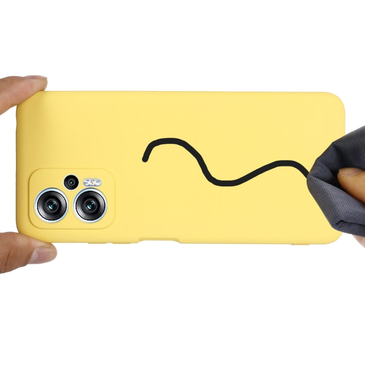 For Xiaomi Redmi Note 12T Pro / 11T Pro+ Solid Color Liquid Silicone Dropproof Full Coverage Phone Case