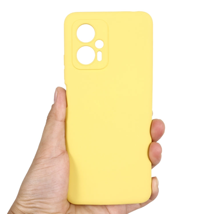 For Xiaomi Redmi Note 12T Pro / 11T Pro+ Solid Color Liquid Silicone Dropproof Full Coverage Phone Case