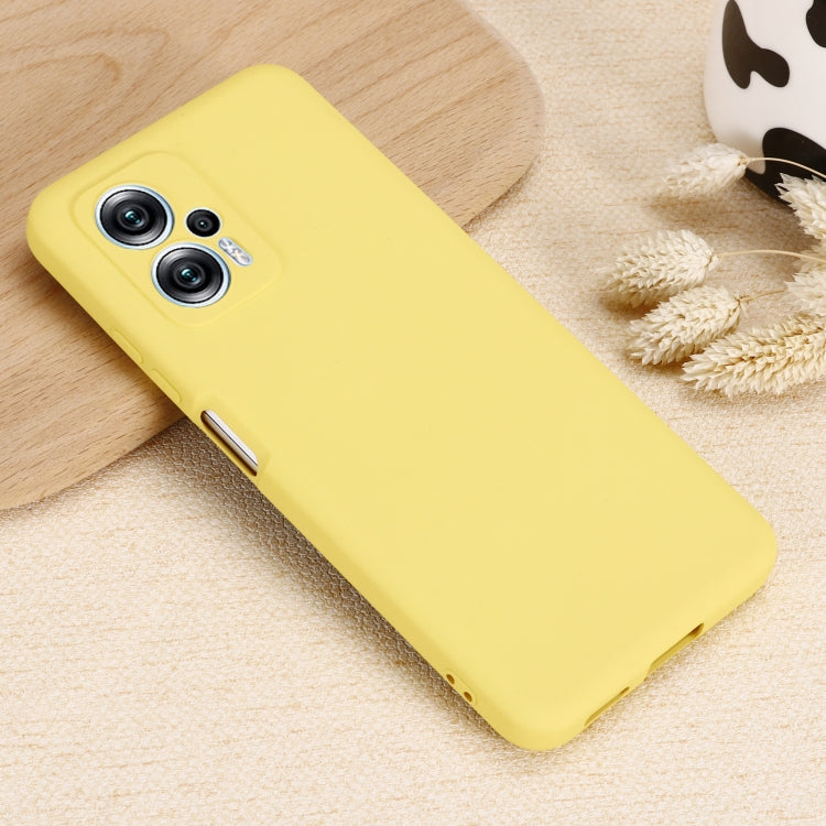 For Xiaomi Redmi Note 12T Pro / 11T Pro+ Solid Color Liquid Silicone Dropproof Full Coverage Phone Case