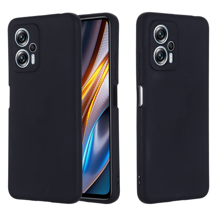 For Xiaomi Redmi Note 12T Pro / 11T Pro+ Solid Color Liquid Silicone Dropproof Full Coverage Phone Case