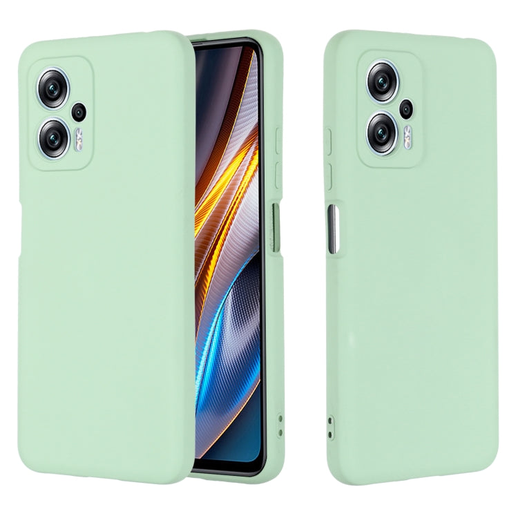 For Xiaomi Redmi Note 12T Pro / 11T Pro+ Solid Color Liquid Silicone Dropproof Full Coverage Phone Case