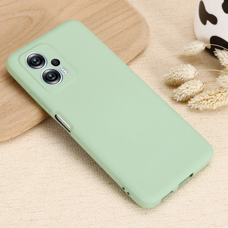 For Xiaomi Redmi Note 12T Pro / 11T Pro+ Solid Color Liquid Silicone Dropproof Full Coverage Phone Case