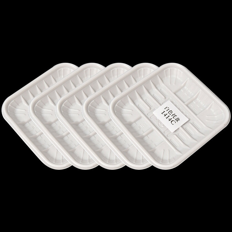 10KG Thickened Fresh Tray Disposable Plastic Food Packing Box Vegetable Fruit Meat Fresh-keeping Dish, Model:1414C