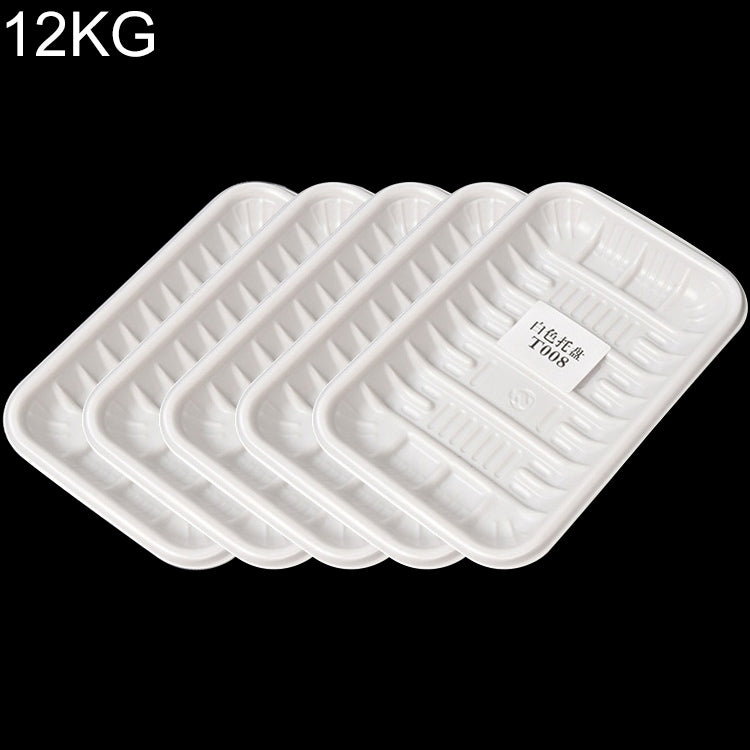 12KG Thickened Fresh Tray Disposable Plastic Food Packing Box Vegetable Fruit Meat Fresh-keeping Dish, Model:T-008