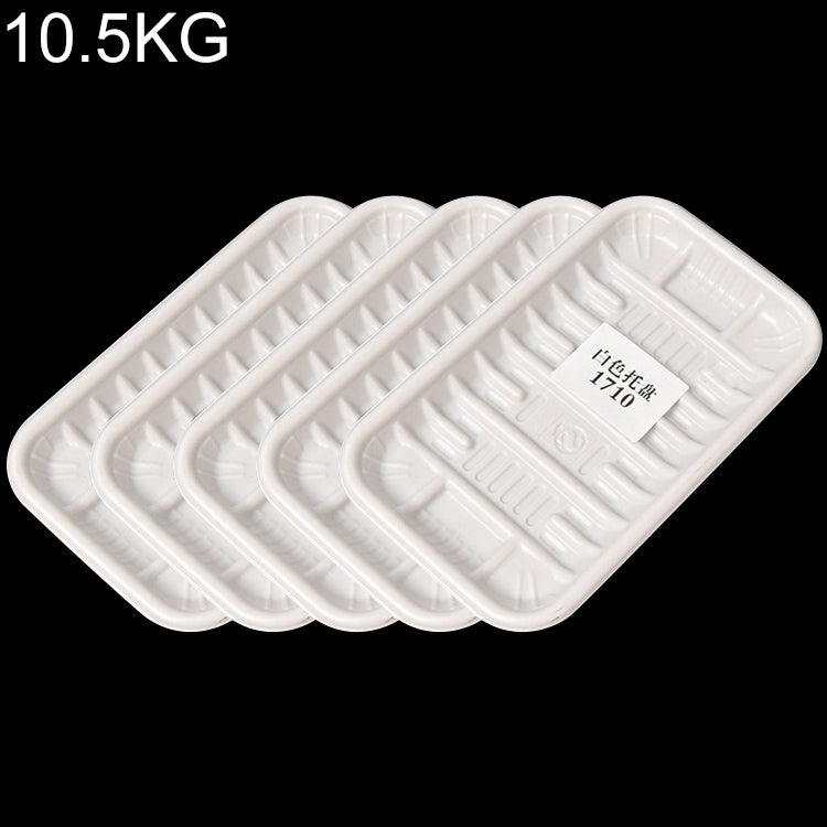 10.5KG Thickened Fresh Tray Disposable Plastic Food Packing Box Vegetable Fruit Meat Fresh-keeping Dish, Model:1710