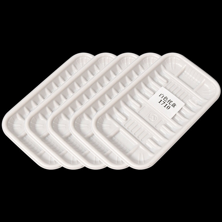 10.5KG Thickened Fresh Tray Disposable Plastic Food Packing Box Vegetable Fruit Meat Fresh-keeping Dish, Model:1710