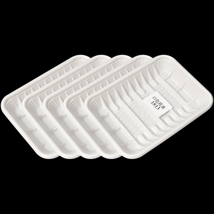 14KG Thickened Fresh Tray Disposable Plastic Food Packing Box Vegetable Fruit Meat Fresh-keeping Dish, Model:1813