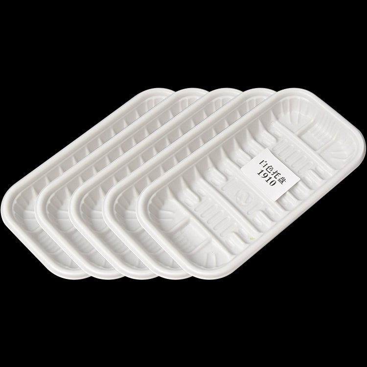11.9KG Thickened Fresh Tray Disposable Plastic Food Packing Box Vegetable Fruit Meat Fresh-keeping Dish, Model:1910