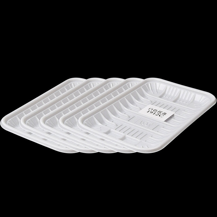 12.6KG Thickened Fresh Tray Disposable Plastic Food Packing Box Vegetable Fruit Meat Fresh-keeping Dish, Model:1912C