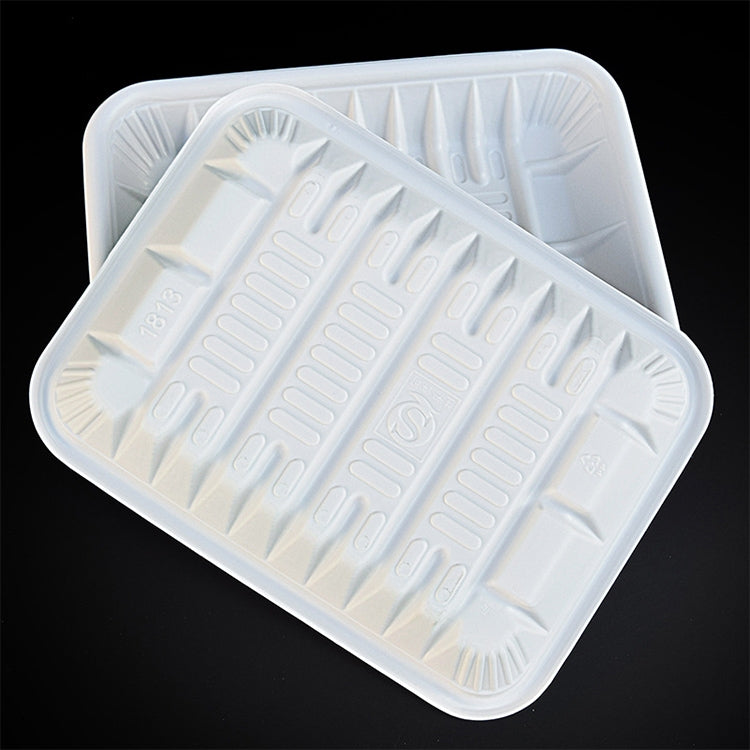 12.6KG Thickened Fresh Tray Disposable Plastic Food Packing Box Vegetable Fruit Meat Fresh-keeping Dish, Model:1912C
