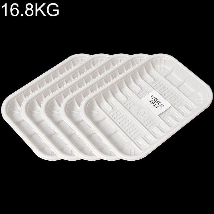 16.8KG Thickened Fresh Tray Disposable Plastic Food Packing Box Vegetable Fruit Meat Fresh-keeping Dish, Model:1914