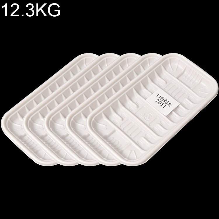 12.3KG Thickened Fresh Tray Disposable Plastic Food Packing Box Vegetable Fruit Meat Fresh-keeping Dish, Model:2011