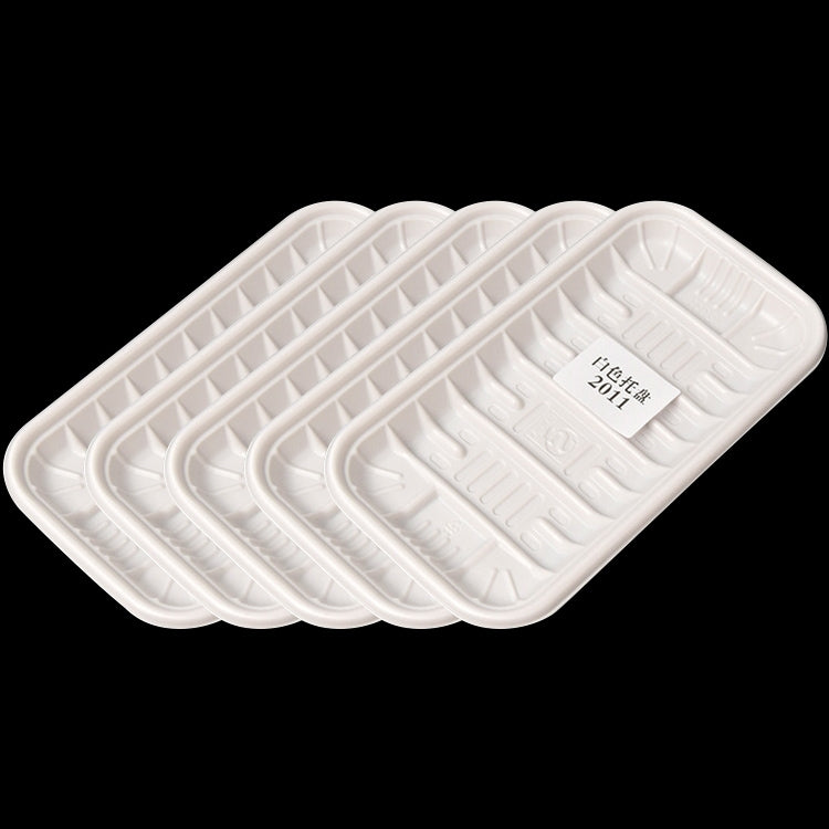 12.3KG Thickened Fresh Tray Disposable Plastic Food Packing Box Vegetable Fruit Meat Fresh-keeping Dish, Model:2011