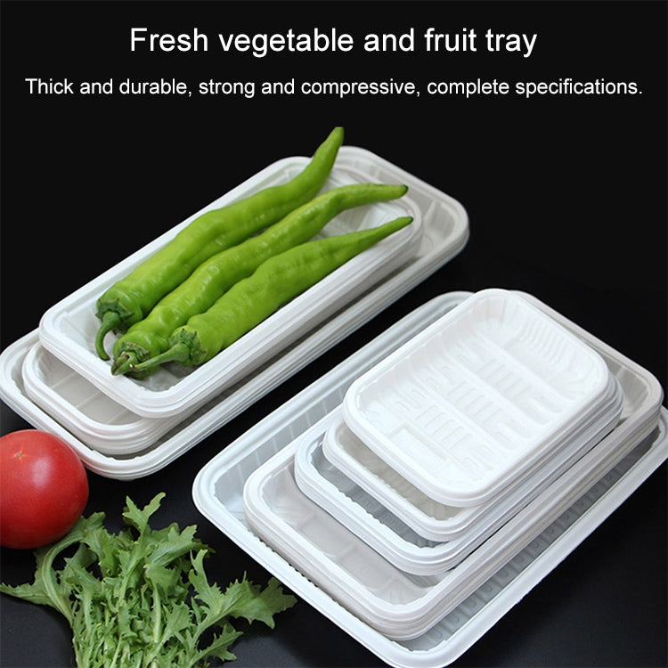 14KG Thickened Fresh Tray Disposable Plastic Food Packing Box Vegetable Fruit Meat Fresh-keeping Dish, Model:2013