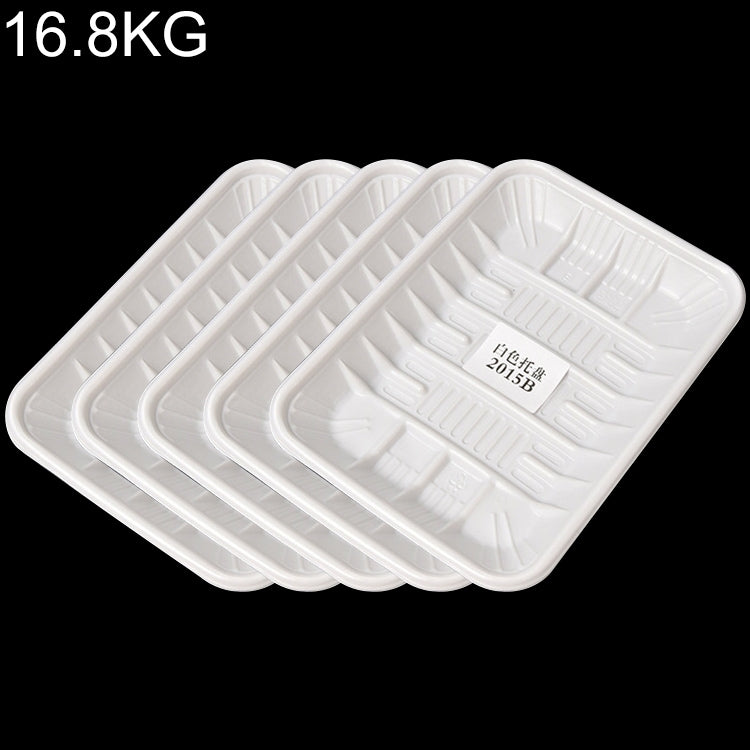 16.8KG Thickened Fresh Tray Disposable Plastic Food Packing Box Vegetable Fruit Meat Fresh-keeping Dish, Model:2015B