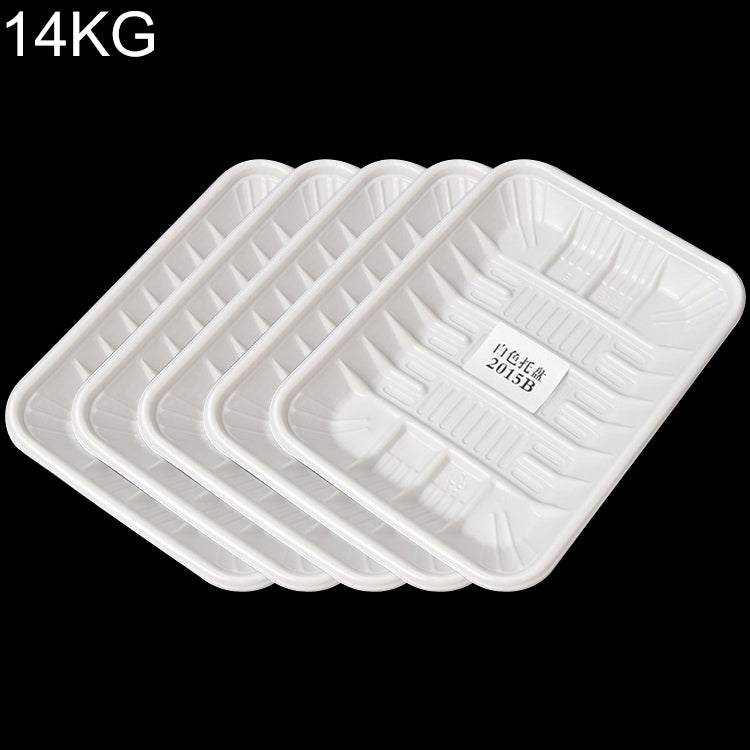 16.8KG Thickened Fresh Tray Disposable Plastic Food Packing Box Vegetable Fruit Meat Fresh-keeping Dish, Model:2015B