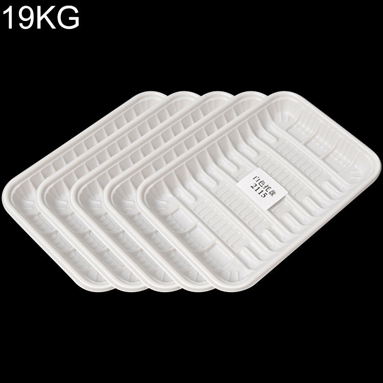 19KG Thickened Fresh Tray Disposable Plastic Food Packing Box Vegetable Fruit Meat Fresh-keeping Dish, Model:2115