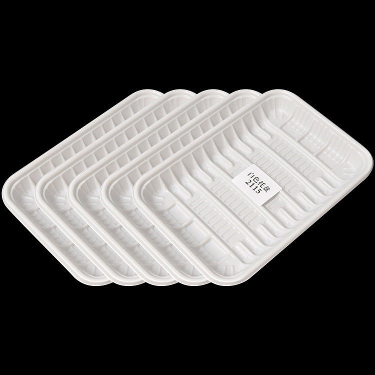 19KG Thickened Fresh Tray Disposable Plastic Food Packing Box Vegetable Fruit Meat Fresh-keeping Dish, Model:2115