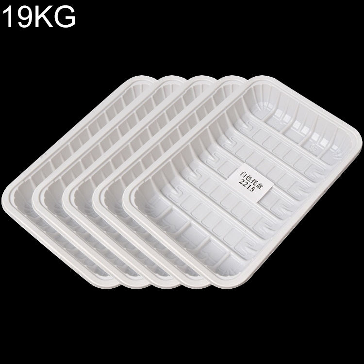 19KG Thickened Fresh Tray Disposable Plastic Food Packing Box Vegetable Fruit Meat Fresh-keeping Dish, Model:2215
