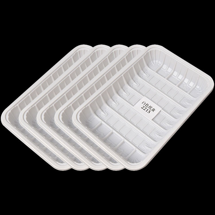 19KG Thickened Fresh Tray Disposable Plastic Food Packing Box Vegetable Fruit Meat Fresh-keeping Dish, Model:2215