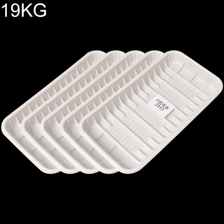 19KG Thickened Fresh Tray Disposable Plastic Food Packing Box Vegetable Fruit Meat Fresh-keeping Dish, Model:2513