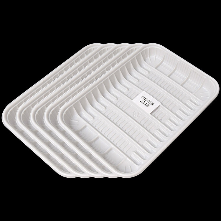 17KG Thickened Fresh Tray Disposable Plastic Food Packing Box Vegetable Fruit Meat Fresh-keeping Dish, Model:2518