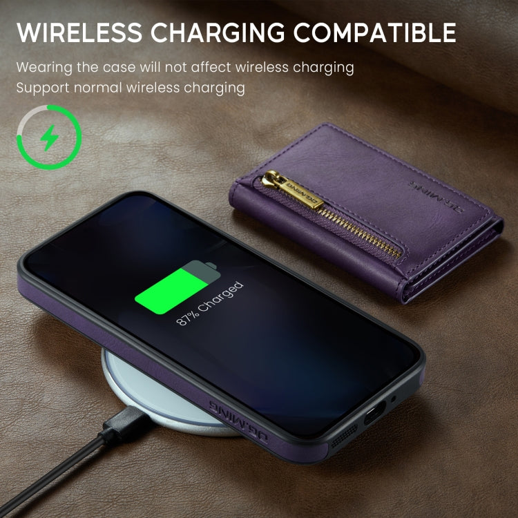 For Google Pixel 9 Pro XL DG.MING M5 Series Zip RFID Multi Card Detachable Leather Phone Case