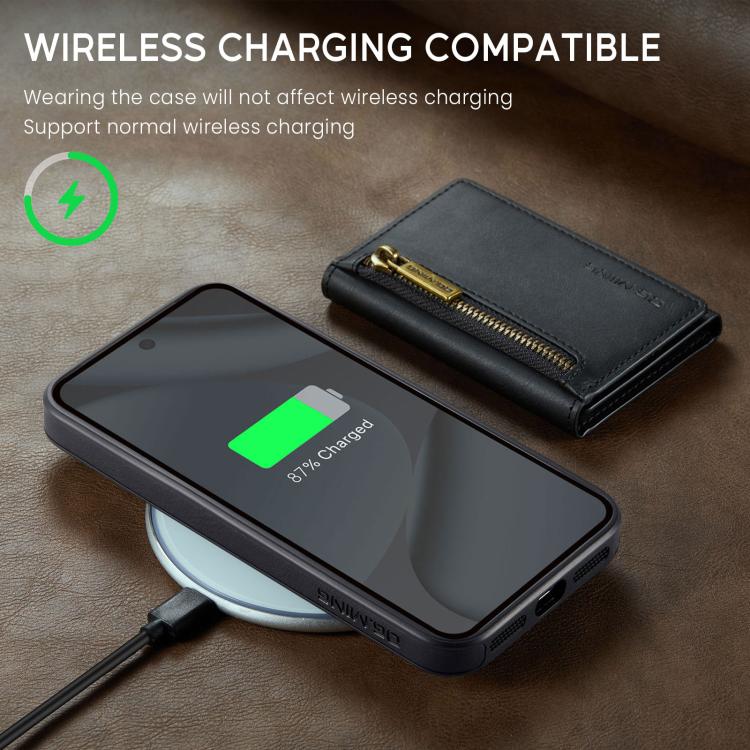 For Google Pixel 10 Pro XL DG.MING M5 Series Zip RFID Multi Card Detachable Leather Phone Case