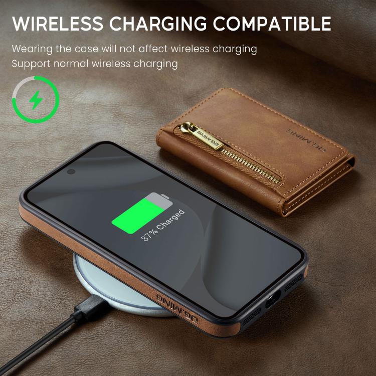 For Google Pixel 10 Pro XL DG.MING M5 Series Zip RFID Multi Card Detachable Leather Phone Case