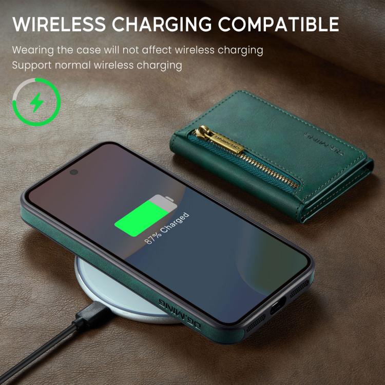 For Google Pixel 10 / Pixel 10 Pro DG.MING M5 Series Zip RFID Multi Card Detachable Leather Phone Case