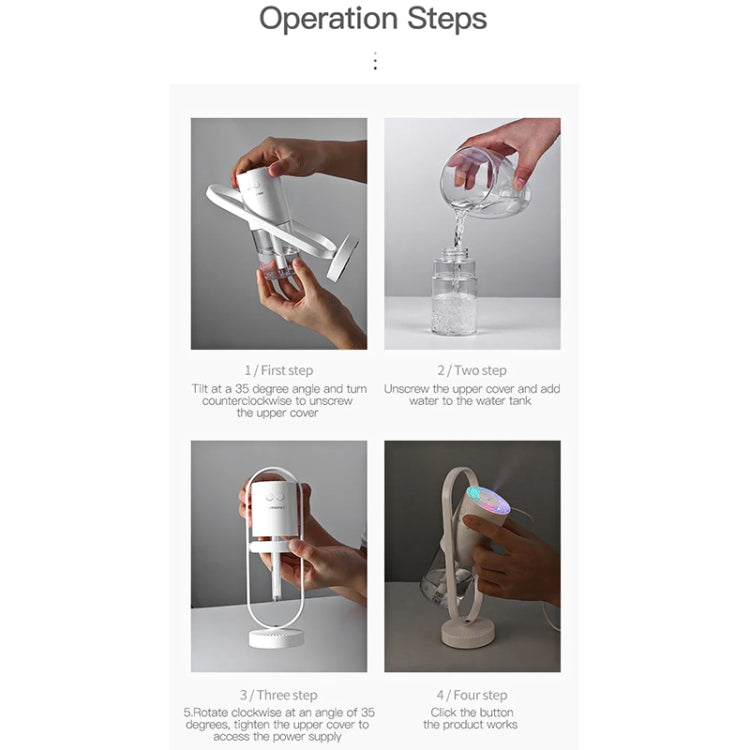 TOTU FGHD-005 Magic Shadow Series 500mAh Humidifier(White)