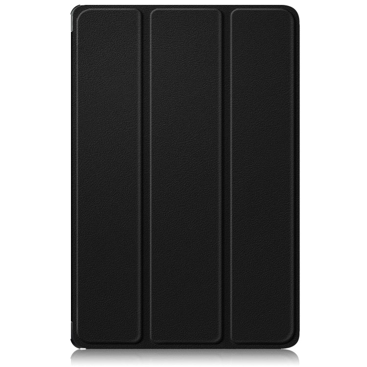 For Lenovo Tab P12 12.7 2025 Custer Texture 3-Fold Holder Leather Smart Tablet Case