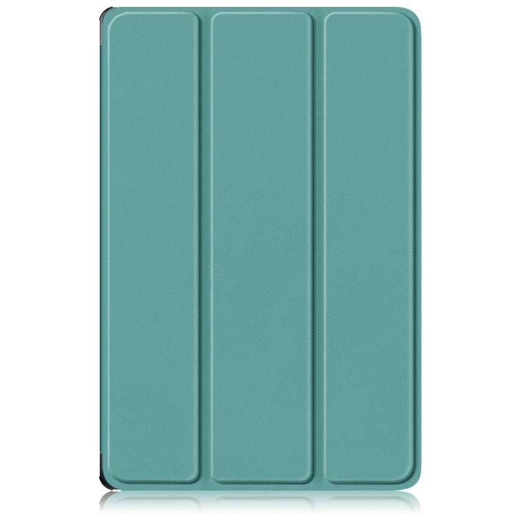 For Lenovo Tab P12 12.7 2025 Custer Texture 3-Fold Holder Leather Smart Tablet Case