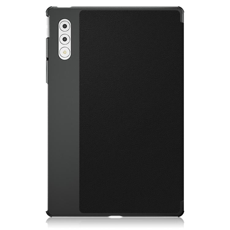 For Lenovo Yoga Tab Plus Custer Texture 3-Fold Holder Leather Smart Tablet Case