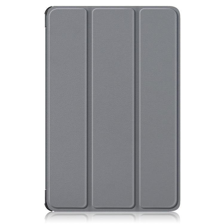For Lenovo Yoga Tab Plus Custer Texture 3-Fold Holder Leather Smart Tablet Case