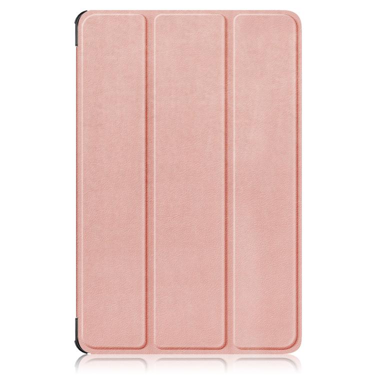 For Lenovo Yoga Tab Plus Custer Texture 3-Fold Holder Leather Smart Tablet Case