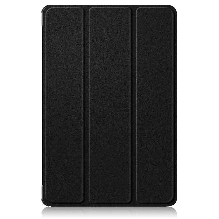 For Lenovo Tab 10.1 2025 Custer Texture 3-Fold Holder Leather Smart Tablet Case