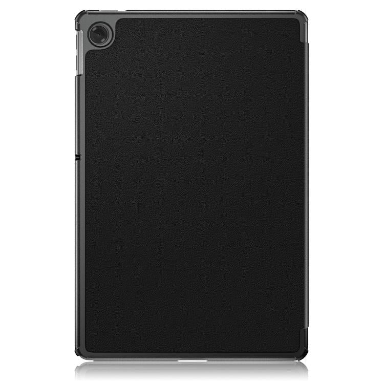 For Lenovo Tab 10.1 2025 Custer Texture 3-Fold Holder Leather Smart Tablet Case
