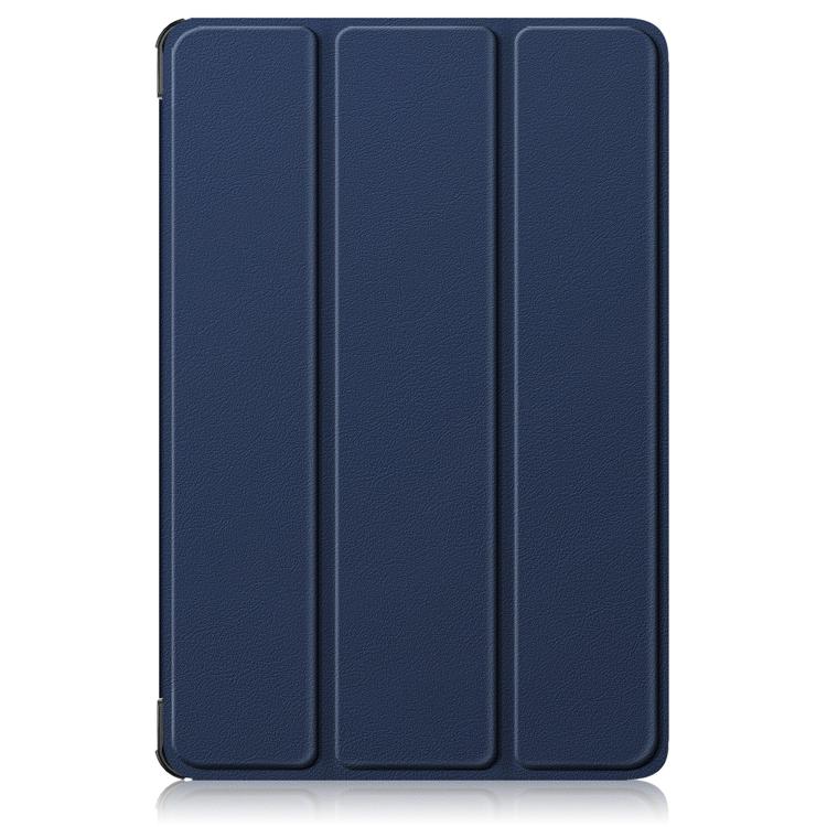 For Lenovo Tab 10.1 2025 Custer Texture 3-Fold Holder Leather Smart Tablet Case