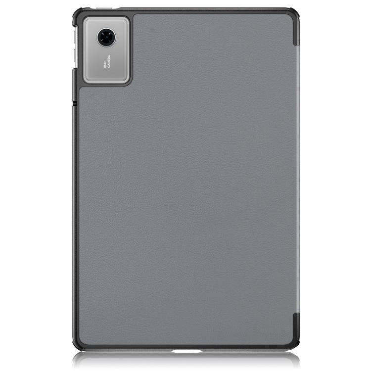 For Lenovo Tab Idea 11 /Xiaoxin Pad 2025 Custer Texture 3-Fold Holder Leather Smart Tablet Case