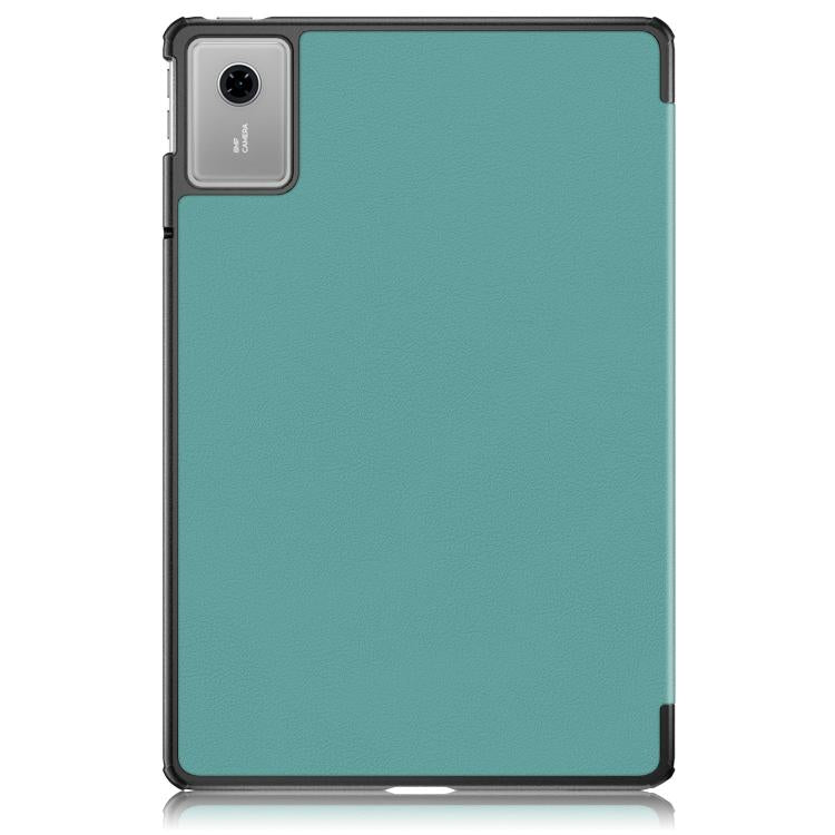 For Lenovo Tab Idea 11 /Xiaoxin Pad 2025 Custer Texture 3-Fold Holder Leather Smart Tablet Case