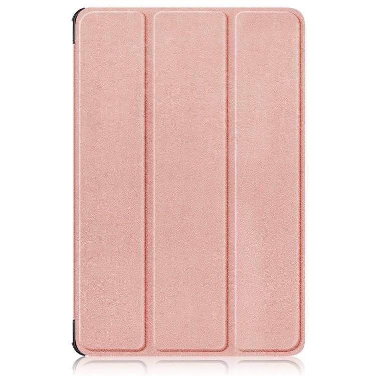 For Lenovo Tab Idea 11 /Xiaoxin Pad 2025 Custer Texture 3-Fold Holder Leather Smart Tablet Case