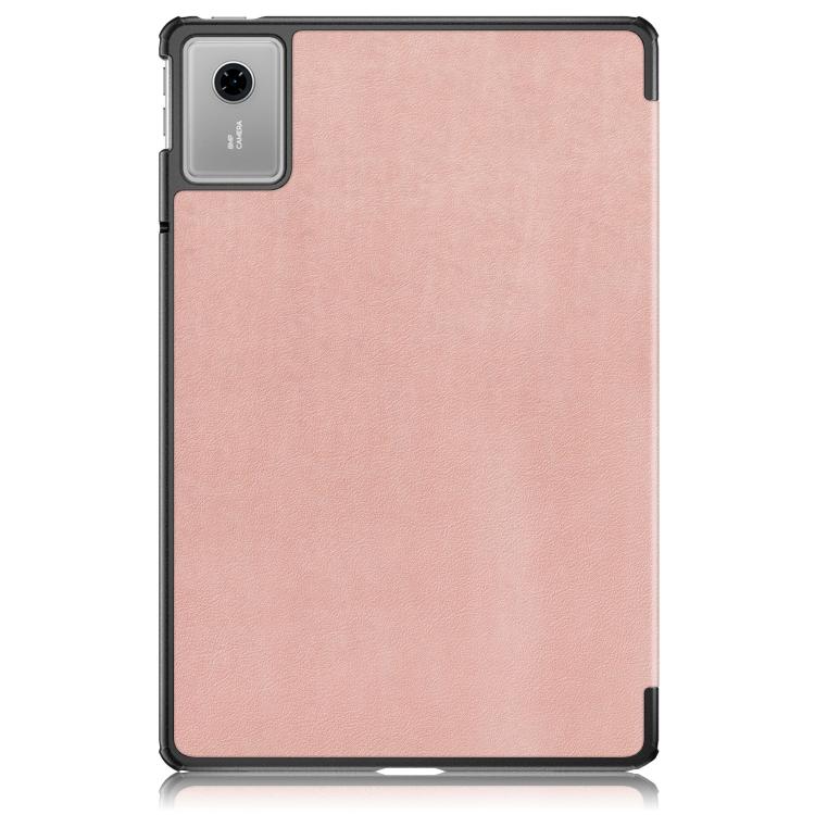For Lenovo Tab Idea 11 /Xiaoxin Pad 2025 Custer Texture 3-Fold Holder Leather Smart Tablet Case
