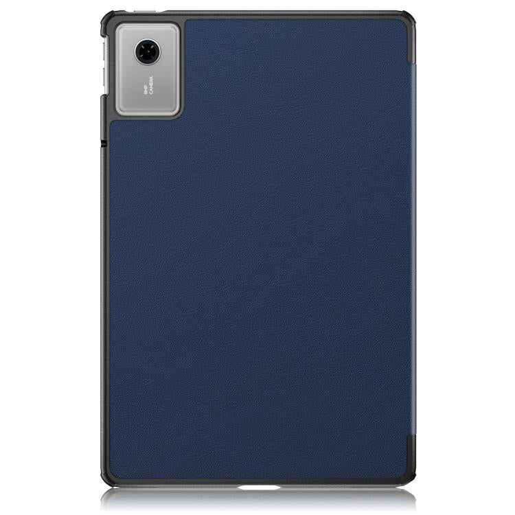 For Lenovo Tab Idea 11 /Xiaoxin Pad 2025 Custer Texture 3-Fold Holder Leather Smart Tablet Case