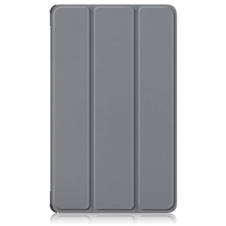 For Lenovo Tab One 8.7 / K9 2025 Custer Texture 3-Fold Holder Leather Smart Tablet Case