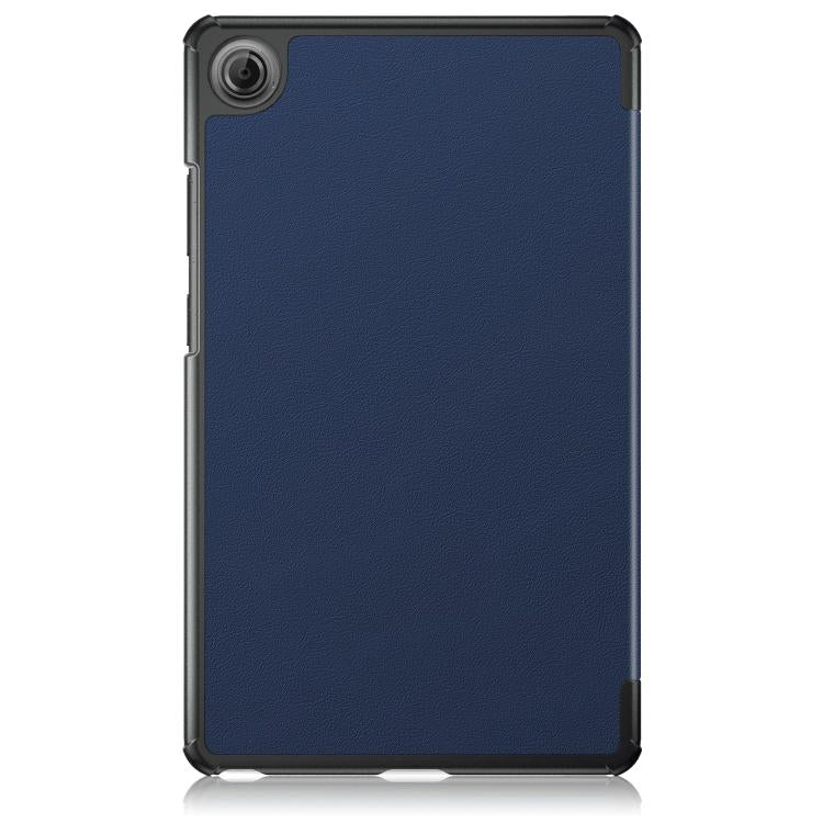 For Lenovo Tab One 8.7 / K9 2025 Custer Texture 3-Fold Holder Leather Smart Tablet Case